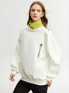 AMII | College Style Embroidered Hoodie Female Autumn New Casual Jacket