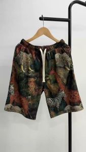 Always Home กางเกงขาสั้น แฟชั่นน่ารัก กางเกงลำลอง สามารถสวมใส่ได้ทั้งชายหญิง ลวดลายสมัยใหม่ QC-DK8014