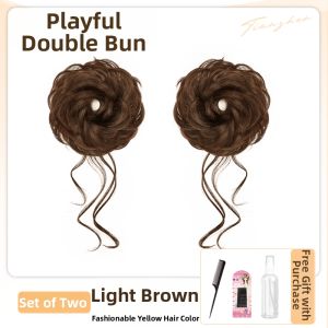 TIANZHEN | Side Dragon Bun Wig Accessory Simulated Fluffy Hair Bun