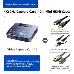 Acasis | 4K High-Definition Video Capture Card for PS5 Gaming Recording Cameras iPad and Smartphones