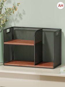 Office Desk Organizer Bookshelf Dual Layer