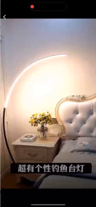 LED Floor Lamp Creative Living Room Sofa Bedroom Decorative Light Fishing Light Study Eye Protection