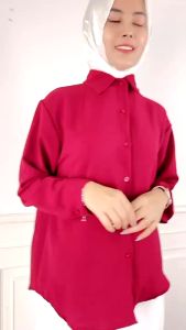 KEMEJA ANNA CRINKLE AIRFLOW / KEMEJA WANITA PREMIUM