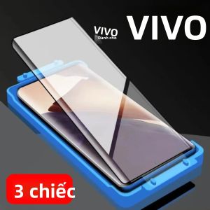 Bộ 3 Miếng Dán Bảo Vệ Màn Hình Gốm Sứ Cho VIVO X200 X100 X90 Pro+ X80 Pro X90s - Chống Trầy Xước Chống Dấu Vân Tay Bảo Vệ Trong Suốt