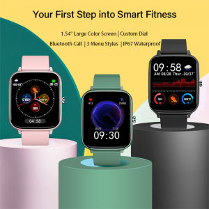 Smart Watch Women Men Bluetooth Connect Wristwatch for French Spain Full Touch Bracelet Heart Rate Blood Pressure Smartwatch