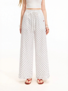 unifree | Quần Tây Dài Phong Cách Dots Border