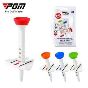 PGM Golf Tee Adjustable Limit Ball Holder Aiming Assist 77mm Serve Length Tee 4 pieces/box QT022