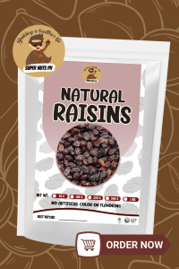 SuperNuts PH Premium Natural Raisins | California Sun-Dried Grapes | Sweet & Chewy Healthy Snack | 100g 250g 500g 1kg
