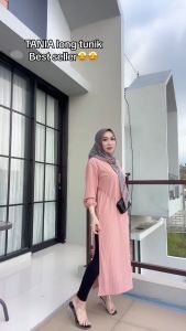 Long Tunik Hornet Knit Ukuran Jumbo Terbaru Kimia Long Tunik Knit Terlaris