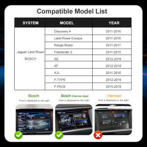 Wireless CarPlay Android Auto Car Kit for Jaguar Land Rover Discovery 4 Range Rover Evoque Freeland2 XE XF XJL - Hands-Free