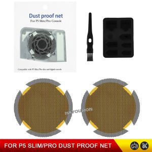 For PS5 Slim PS5 Pro Gaming Console Dust Filter Net Breathable Game Accessories Dustproof Mesh Case Cover Dust Plugs Kit