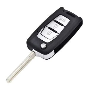 Chìa Khóa Điều Khiển Từ Xa SsangYong Korando Actyon C200 Có Mạch PCB 3 Nút 433MHz Chip 4D60 Vỏ Chìa Khóa Kim Loại ABS Chìa Khóa Gập Mã Phụ Tùng 87540-34100