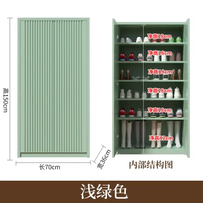 Aluminum Alloy Waterproof Sun-Proof Corrosion-Resistant Shoe Cabinet for Home Porch Courtyard Villa Large Capacity Storage Cabinet