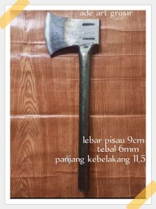 kapak belah kayu baja per gagang pipa besi