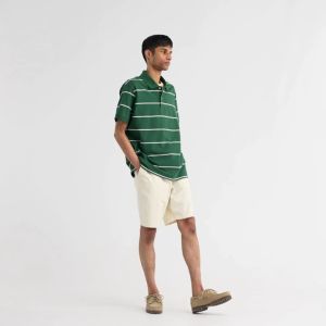 [Auth Uniqlo] Áo Polo Gai Tay Ngắn Kẻ Sọc Ngang Nam - Tag Nhật