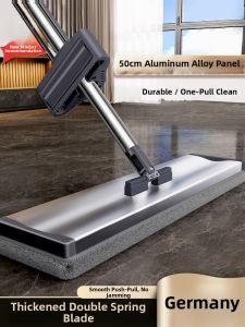 Hands-free Cleaning Aluminum Flat Mop