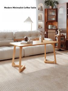 Modern Minimalist Coffee Table Dining Table Two-In-One Small Luxury Living Room Home Use Coffee Table Desk Square Edge