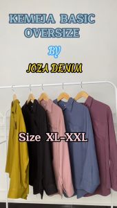 Kemeja Basic Oversize Polos Wanita