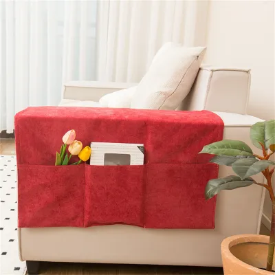 Sofa Armrest Organizer Pouch Sofa Cover Side Pockets For Storage Home Hanging Organizer Magazine Books Snacks Remote Control