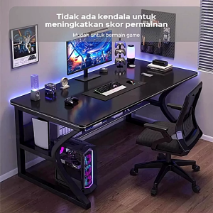 100/120/140CM Meja Gaming / Meja Komputer / Meja Gaming Karbon Serat / Meja Komputer Minimalis / Meja Kantor / Meja Laptop