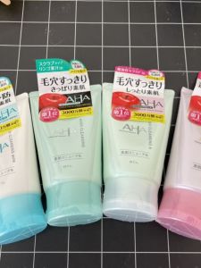 AHA Fruit Acid Face Wash Enzyme Deep Cleansing Pore Shrinking Facial Cleanser Cream 120g Hydrating Moisturizing Exfoliating