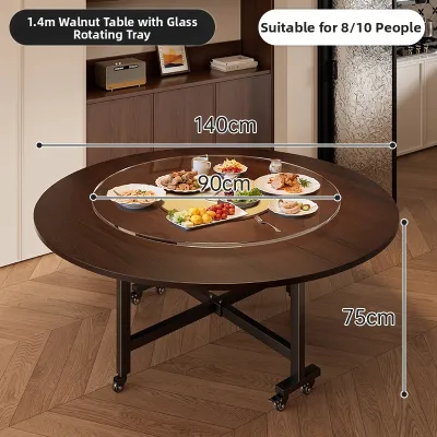 ZHUSHANXIA | Vintage Folding Round Table
