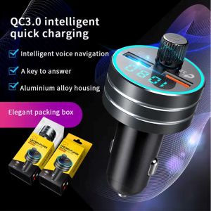 USB Car Charger Adapter Mobile Phone Accessories BT FM Transmitter Car MP3 Player