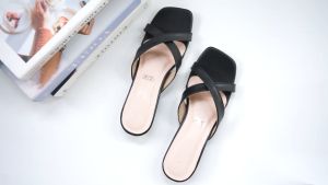 Sandal Wanita Heels 3 Cm Tali Silang Star buana Gisela