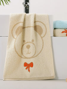 Cute Cartoon Pure Cotton Facial Towel Beauty Towel Hand Towel Embroidered Mid-size Towel Lovely Home Textile Face Towel