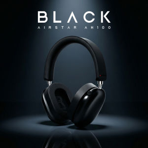 Monster | Monster Airstar AH100 ANC Bluetooth 6.0 Over-Ear Headphone with Active Noise Canceling -45dB Powerful Bass Wireless/Wire Headset