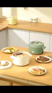 TMALL 📢 พร้อมส่งมาก!! หม้อมินิไฟฟ้า1.8L หม้อไฟฟ้า ไฟแรงมาก หม้อไฟฟ้าเอนกประสงค์ ใช้ง่ายสะดวกสบาย ต้ม ทอด ไม่ติดกระทะ LK