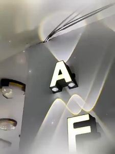SXH  English Letters and Numbers Wall Lamp Outdoor Store Background Wall Washer Billboard Signpost LED Up and down Luminous Font