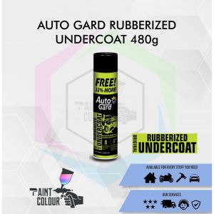Primer + Rubberized Undercoat Paint for Anti Rust  & Sound Proof (Black) 480ML by Autogard Premium Synthetic Resin
