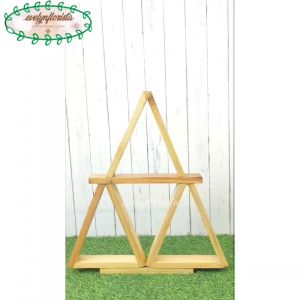 Hiasan Dinding Ambalan Kayu Model Segitiga Hiasan Rumah Hiasan Cafe Aesthetic