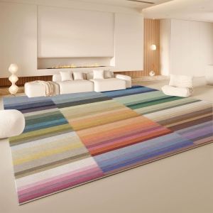 VIKAMA Soft Green Tropical Botanical Area Rug Washable Non Slip Living Room Carpet Boho Abstract Leaf Home Floor Decor Rug