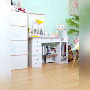 24-Hour Shipped: Study Table & Drawer Computer Desk