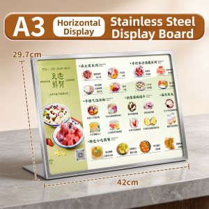 MINGZHUO | Metal Menu Display Stand A4 A5 A3