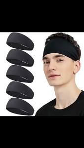 2 Pack Headbands Running Bandana Sweatband Bands Workout Moisture Wicking Headband for RunningCyclingYogaFitness Athletic