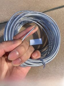 Transparent Plastic Coated Iron Wire Aluminum Core Garden Winding Wire Hat Clothing Setting Strip Glue Aluminum Wire
