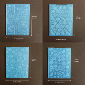 Animal Paw/Christmas/Easter Egg2D Plastic Embossing Template Folders for Card Making Photo Album DIY Scrapbooking