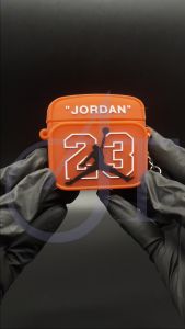 Casing Airpods Pro Gen 2 3D Case J0r-dan Chain Red Keren Premium Silikon Softcase Earphone Pelindung Anti Debu