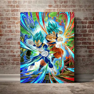 Bandai | Oil Painting By Numbers Anime D-Dragon B-Ball Characters Home Decor Modern Wall Decor for Living Room Bedroom Gift No Frame