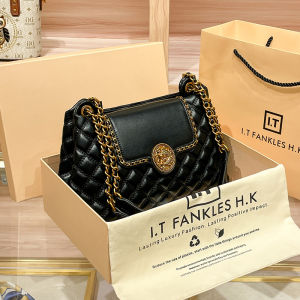 Valentines Day Gift Genuine Leather Chain Tote Bag Large Capacity Womens Bag Shoulder Bag New 2025 Fashion Soft Handbag