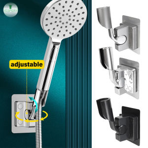 YESPERY ที่แขวนฝักบัวอาบน้ำติดผนังที่วางฝักบัวในฝักบัวปรับได้ใหม่มีกาวในตัวมีความยืดหยุ่นขายึดแบบมือถือหมุนได้อุปกรณ์ในห้องน้ำ