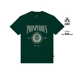 Aerostreet T Shirt Prosperous Hijau - Kaos T-Shirt Tshirt AADAA