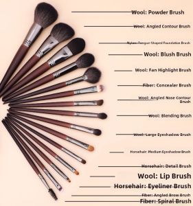 Wool Brush Concealer Knife Eyeshadow Highlighter Nose Shadow Brush Detail Brightening Caterpillar under Eye Beauty Tools