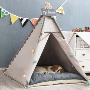 Trendy Pet Tent Teddy Dog Bed Cat Shelter Four Seasons Removable Washable Small Villa for Chihuahua And Other Small Dogs