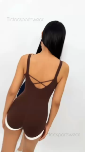 ELINA JUMPSUIT OLAHRAGA With CUP BRA / SETELAN ONE SET GYM FITNESS WANITA