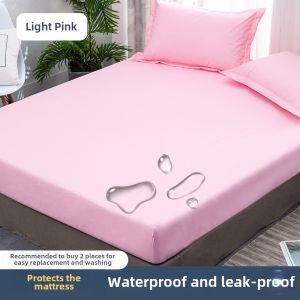 Machine Washable Waterproof Bed Canopy Breathable Urine Proof Dirt Resistant Mattress Cover Liquid Proof Antibacterial Waterproof