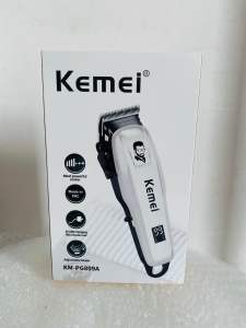 Kemei Hair Clipper KM-809A Electric Hair Cutting maching Wireless Trimmer Men Professional clipper machine rechargeable hair cut trimer White